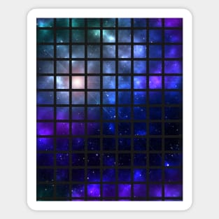 Galaxy Grid Sticker